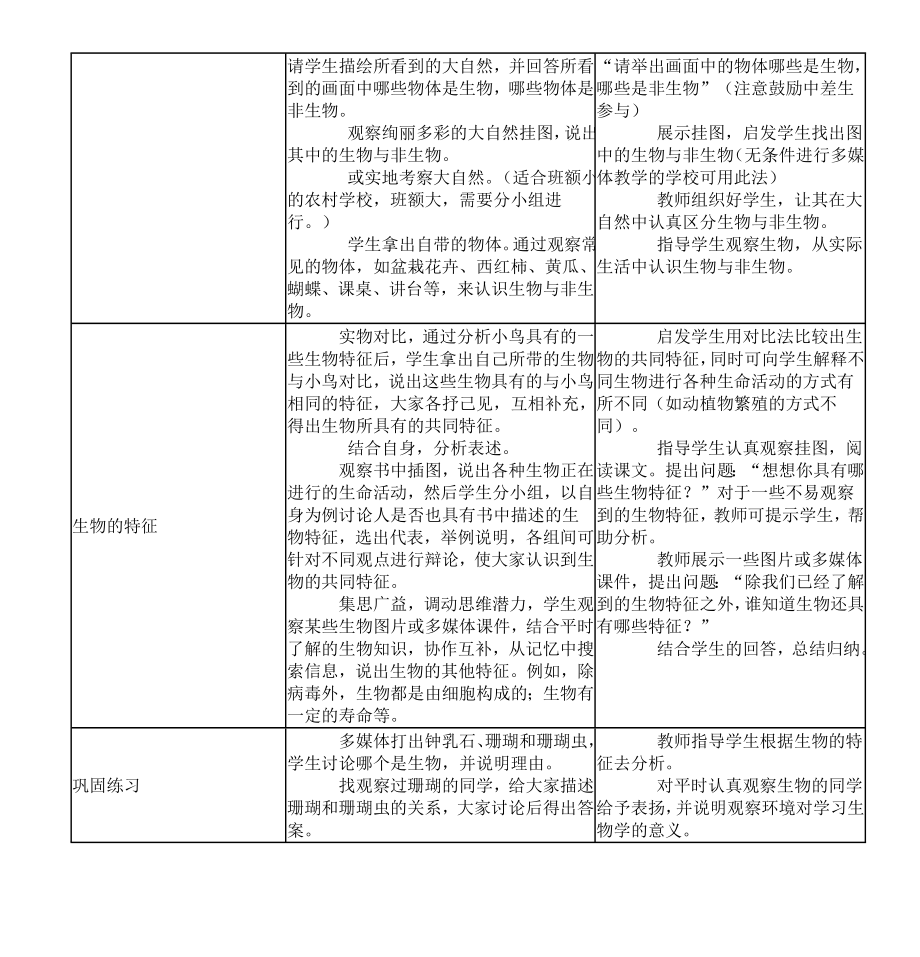 初中生物七年级上册教案(2).doc