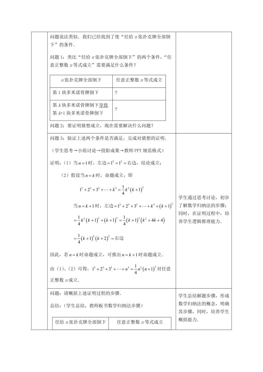 数学归纳法教学设计公开课.doc