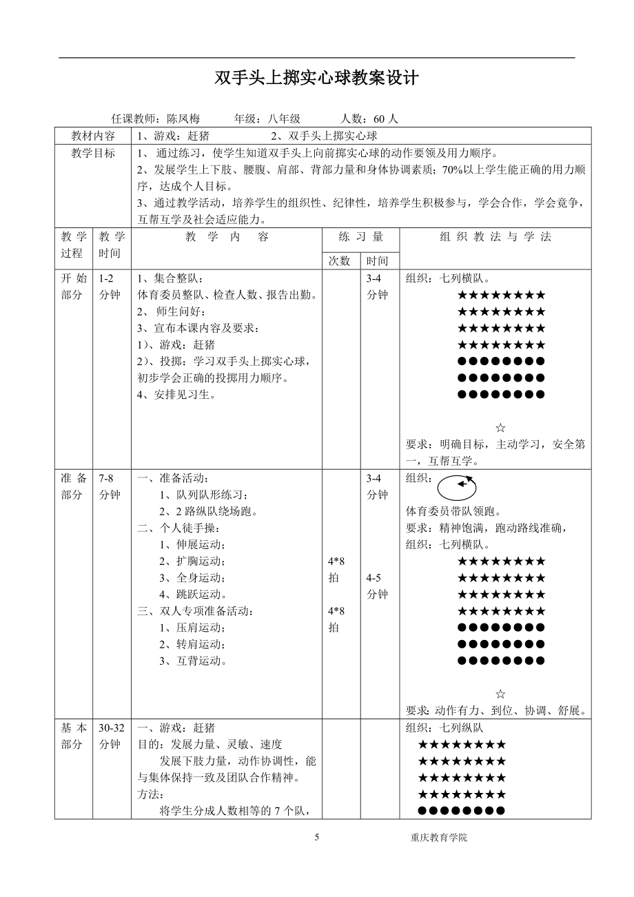 实心球单元计划和教学设计.doc