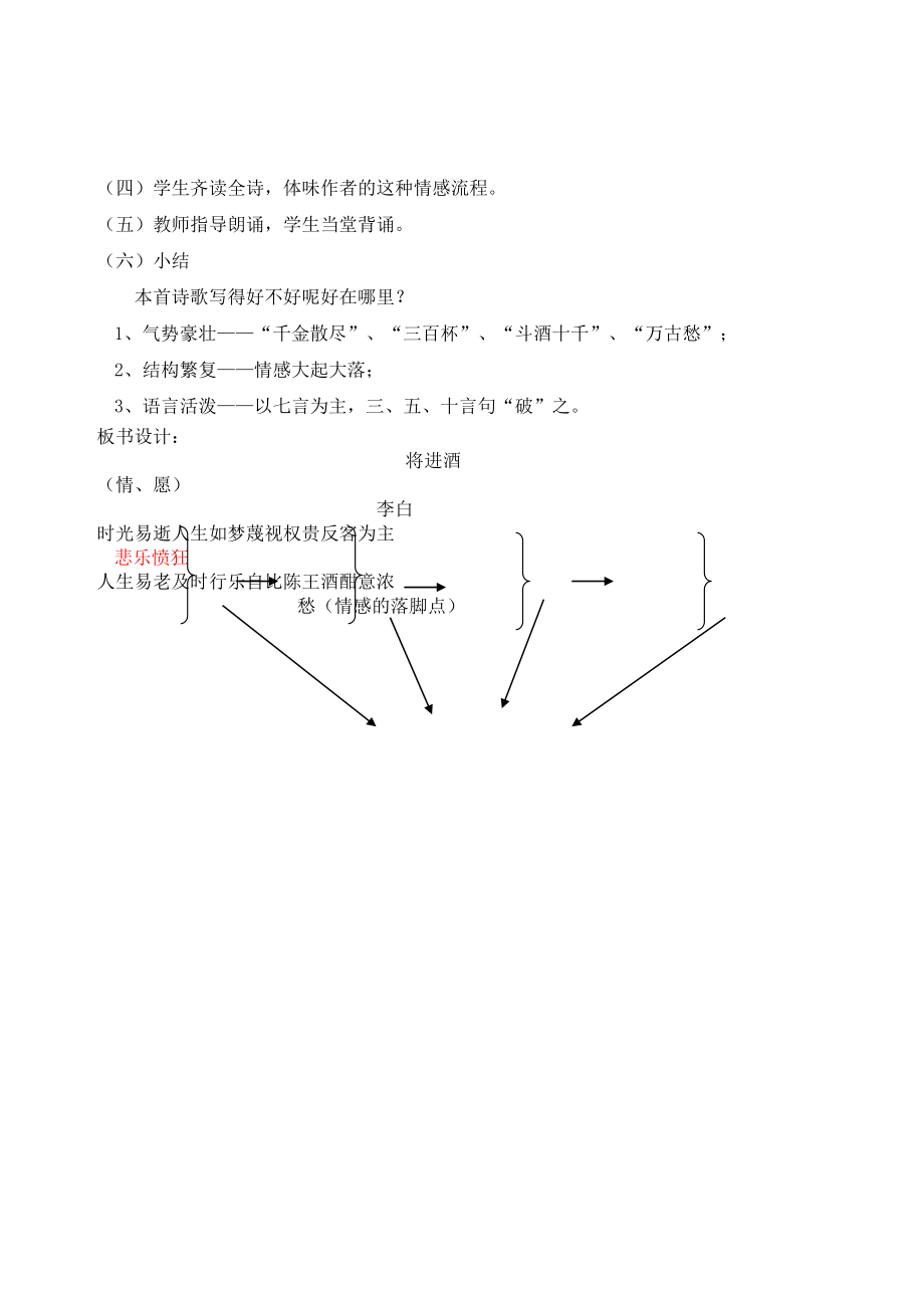 将进酒优秀教案(4).doc