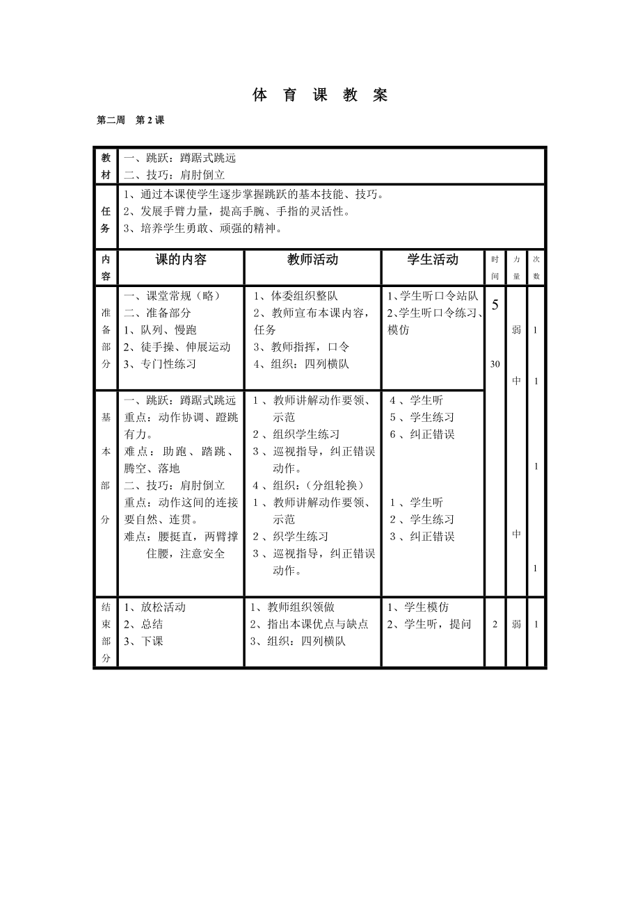 小学六年级下册体育教案人教版.doc