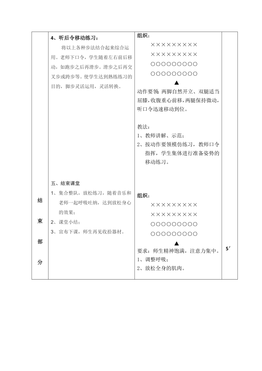 排球准备姿势与移动教案(2).doc