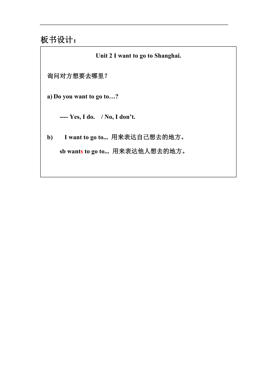 最新Module9Unit2(period2)IwanttogotoShangha教案i.doc