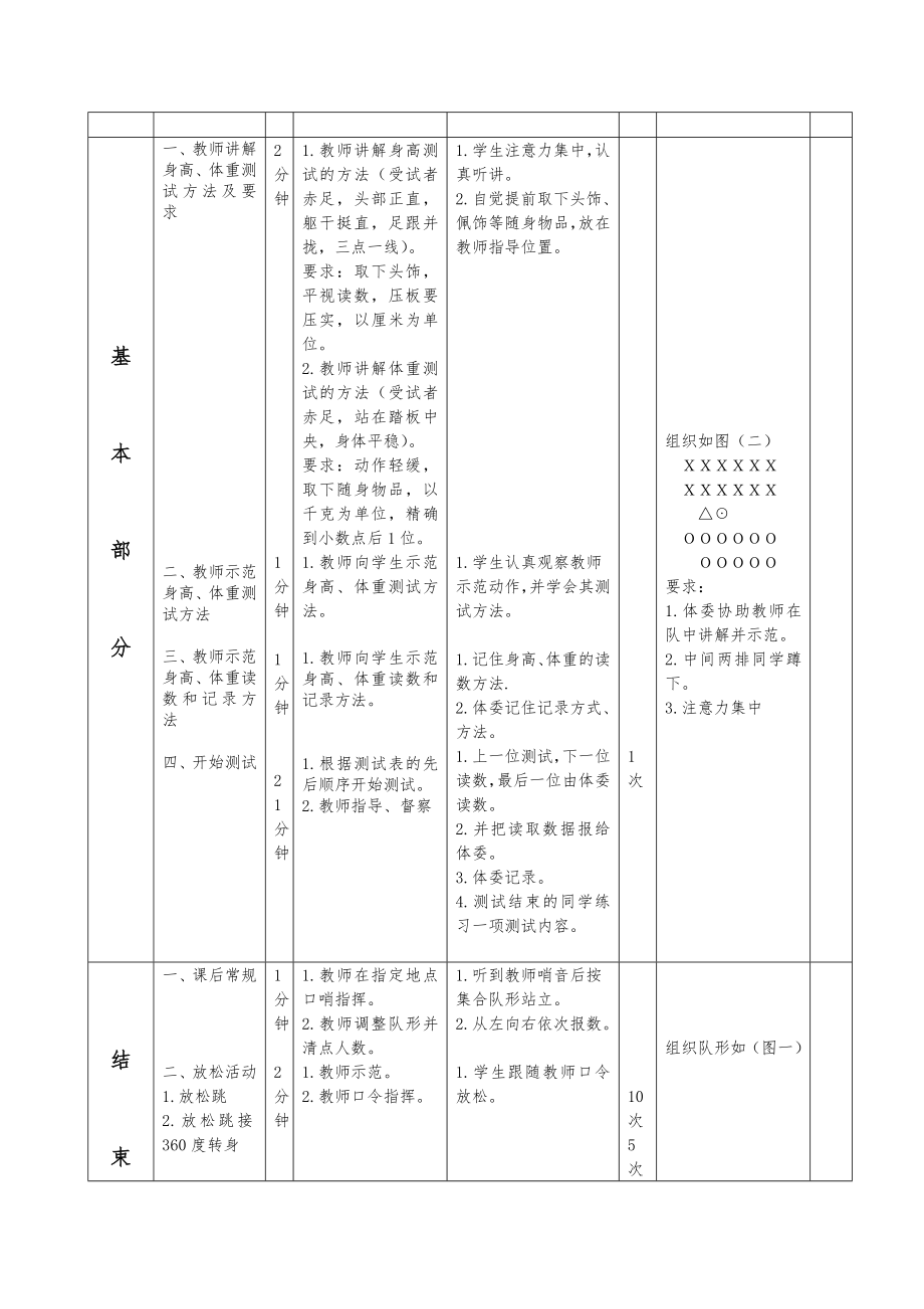 小学体质健康测试教案合集(4).doc