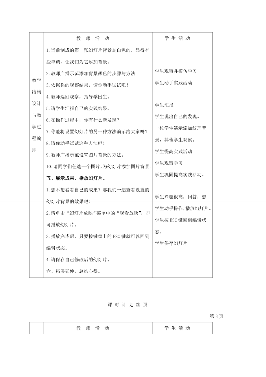 小学信息技术第二册颐和园半日游——创建演示文稿（二）教案.doc