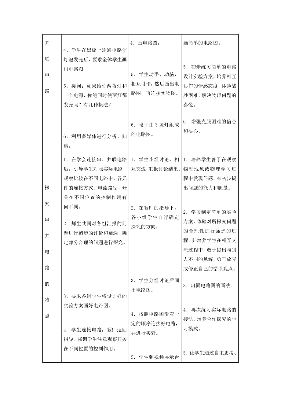 度九年级物理全册15.3《串联和并联》教学设计2（新版）新人教版（新版）新人教版初中九年级全册物理教案.doc