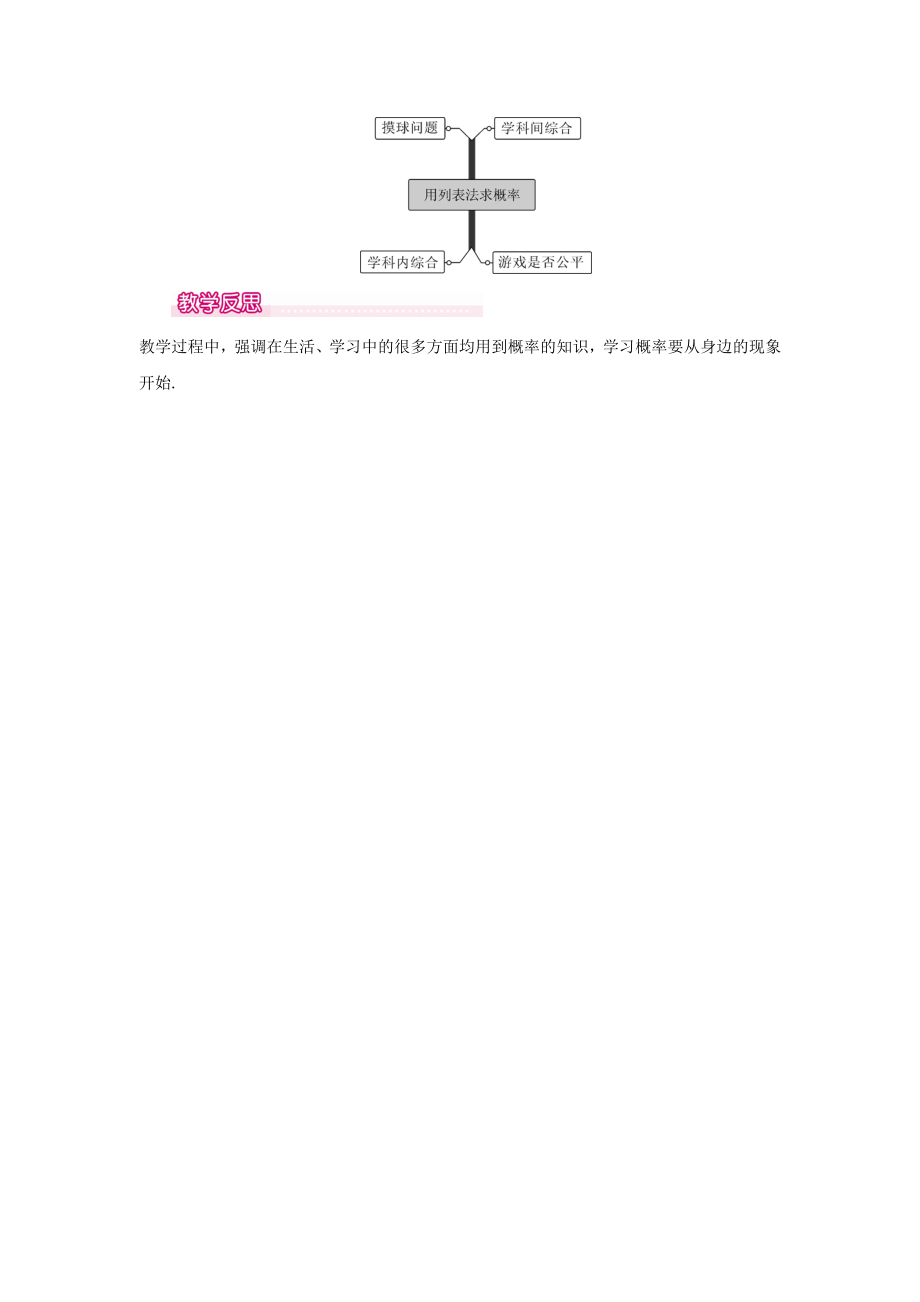 春九年级数学下册第31章随机事件的概率31.4用列举法求简单事件的概率（第1课时）教案（新版）冀教版.doc