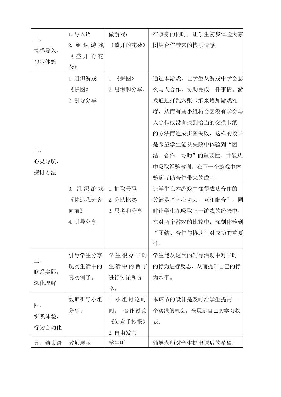 小学团队心理辅导活动教案集萃.doc