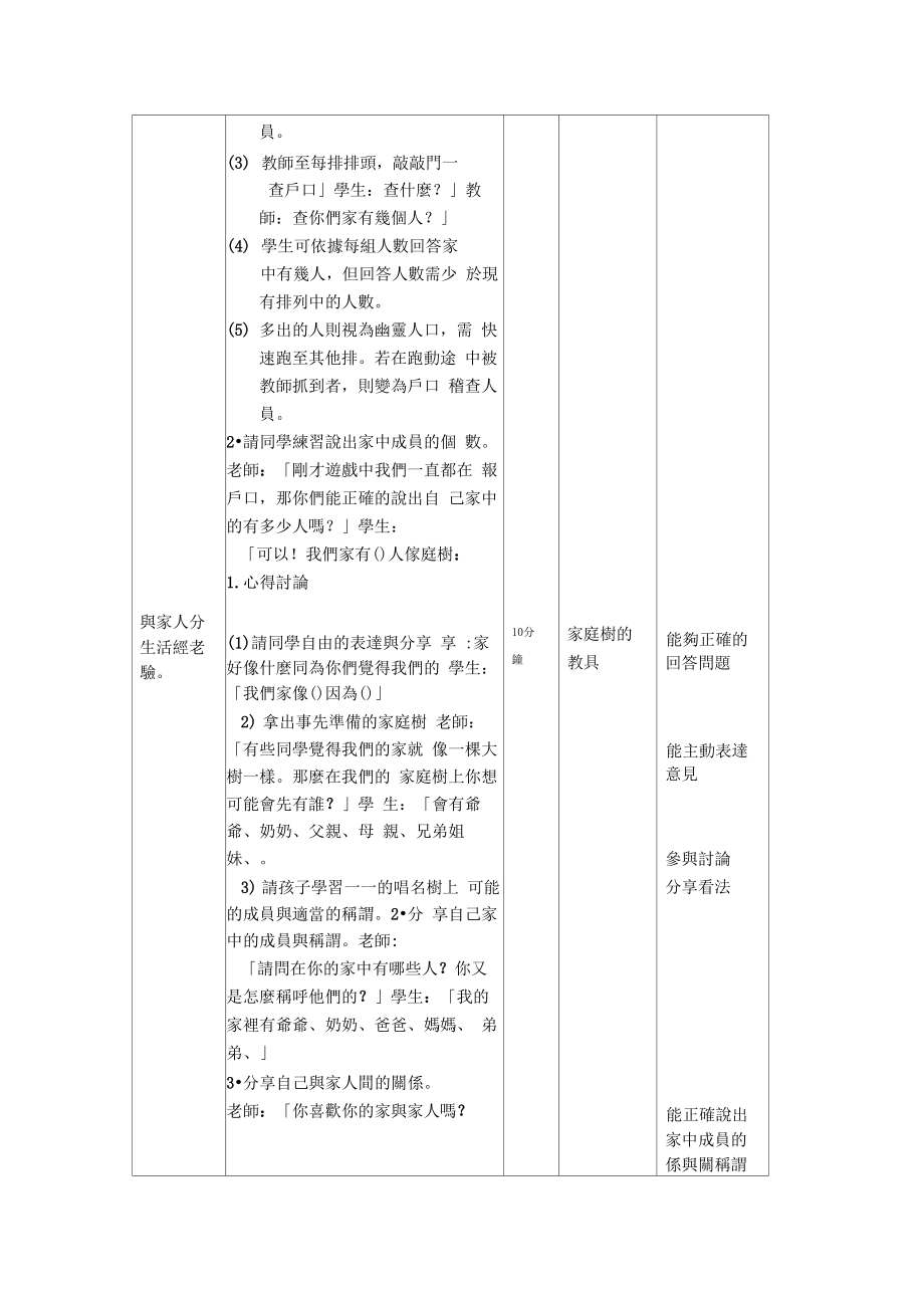 家庭教育教案设计.doc