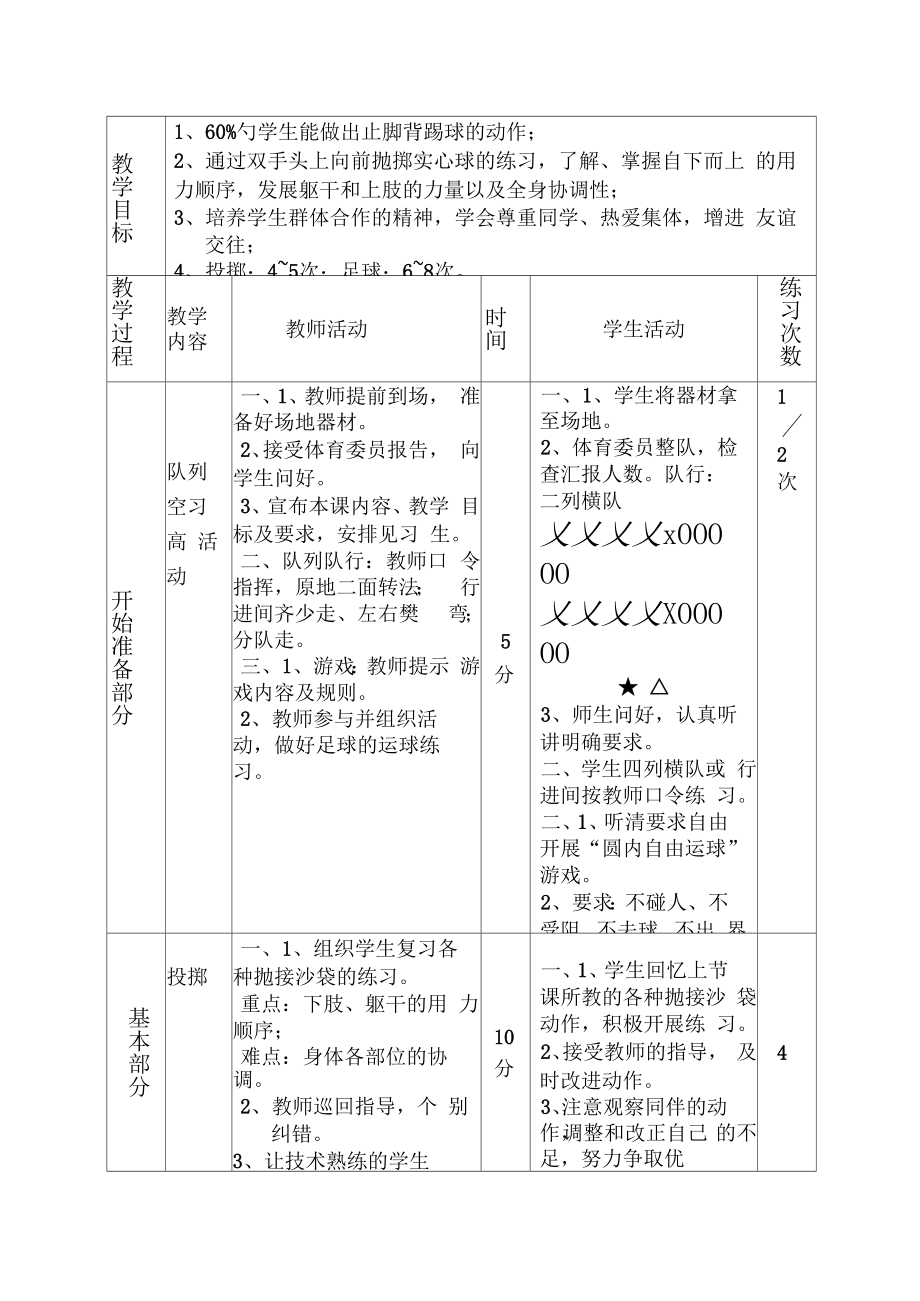 教案全集初中体育课教案全集(3).doc