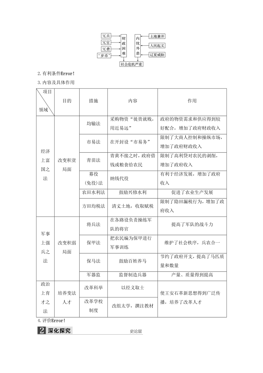 最新(江苏专用)版高考历史二轮专题复习第1讲历史上重大改革回眸教案人民版选修1.doc