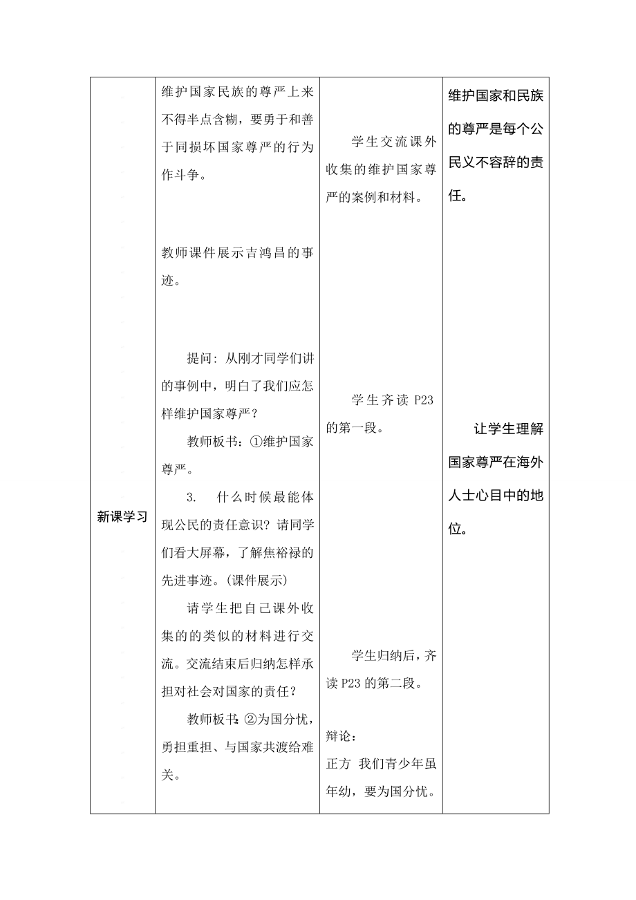 思想品德人教新课标九年级承担对社会的责任教案.doc