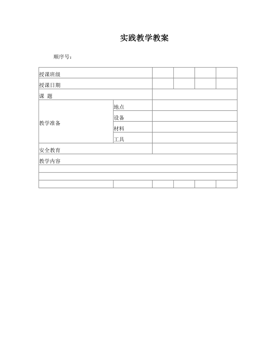 实践教学教案模版.doc