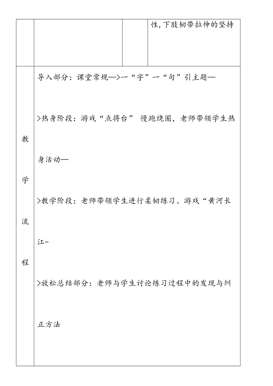 柔韧性练习教案(7).doc