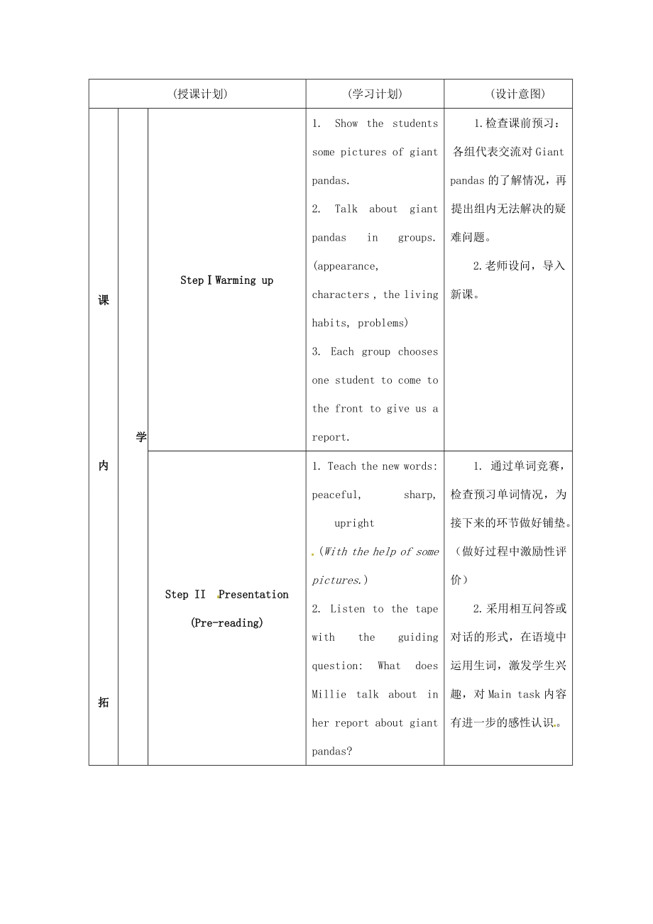 江苏省海安县大公初级中学八年级英语上册《8AUnit4Wildanimals》Period7Maintask教案牛津版.doc