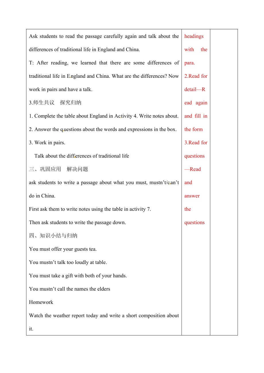 辽宁省大连市第七十六中学八年级英语上册Module12Unit2教案外研版.doc