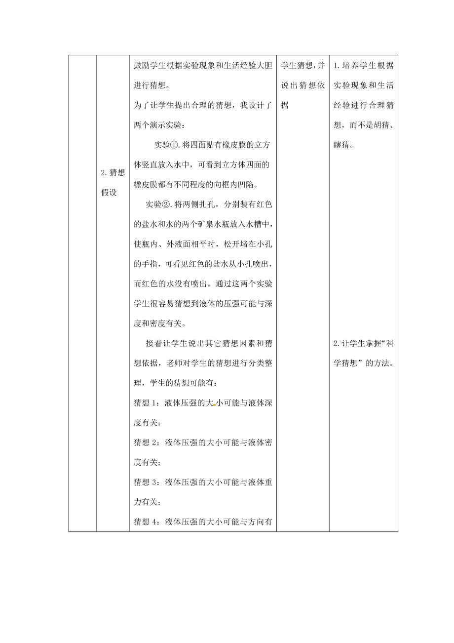 物理人教新课标九年级液体的压强（教案）1.doc