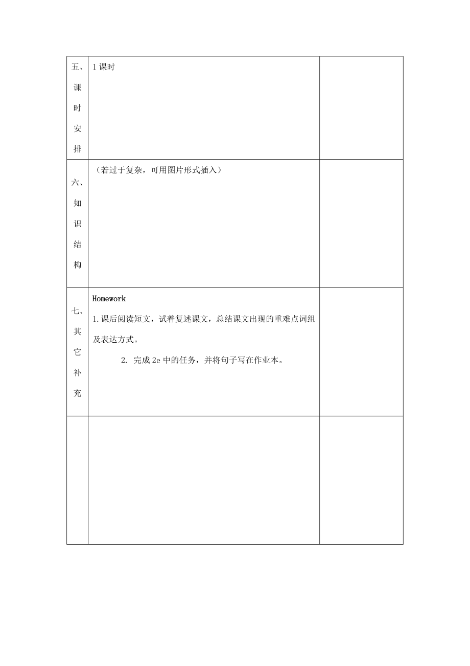 陕西省石泉县八年级英语上册Unit7WillpeoplehaverobotsSectionB（1a2e）教案（新版）人教新目标版（新版）人教新目标版初中八年级上册英语教案.doc