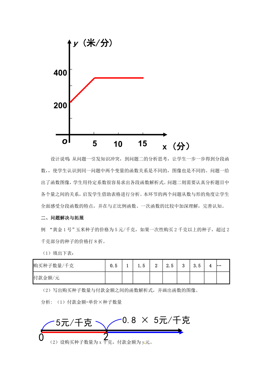 河南省濮阳市南乐县张果屯乡中学八年级数学上册《14.2.2一次函数（四）》教案新人教版.doc