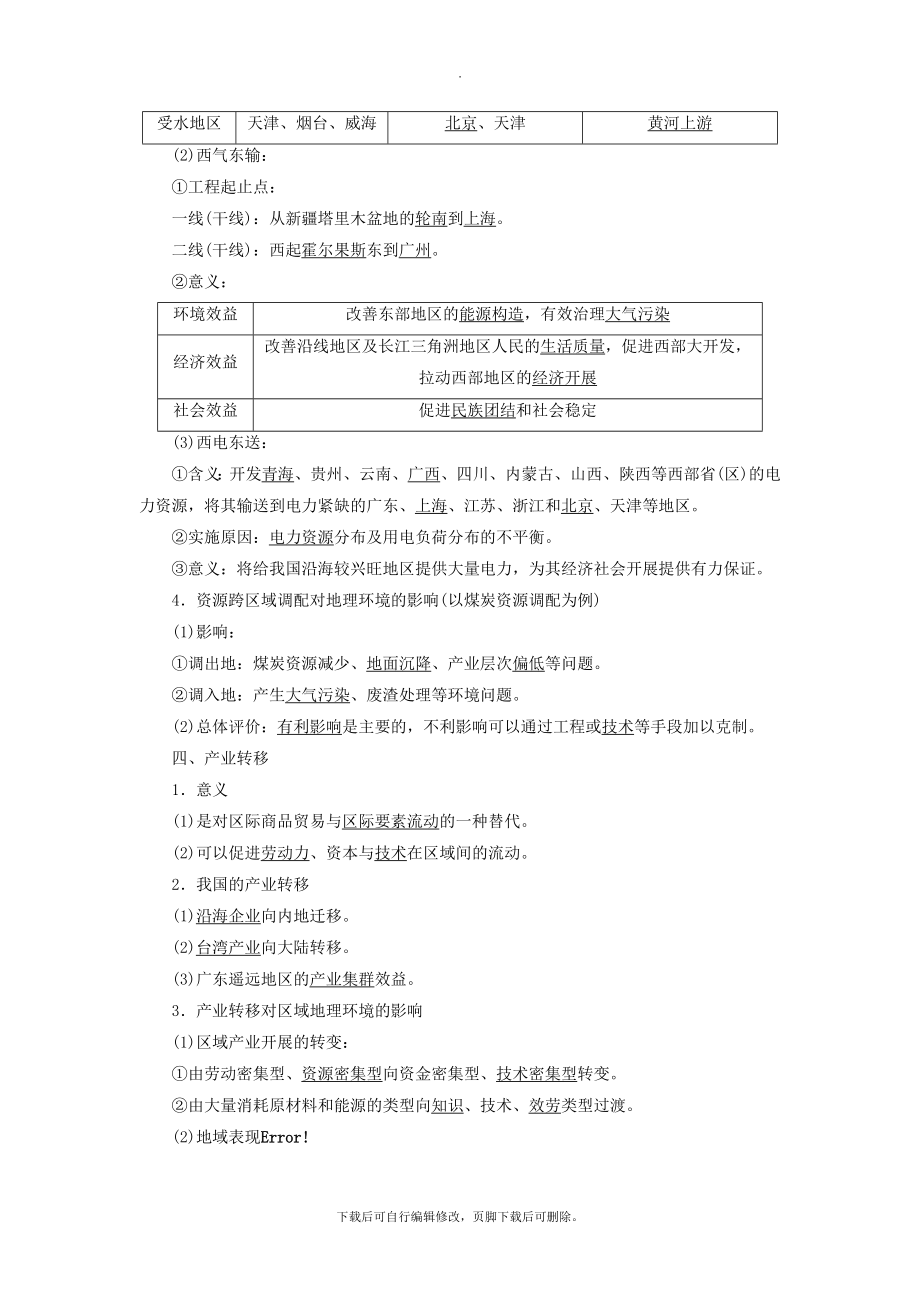 高中地理第一章区域地理环境与人类活动第四节区域经济联系教案（含解析）湘教版必修3.doc