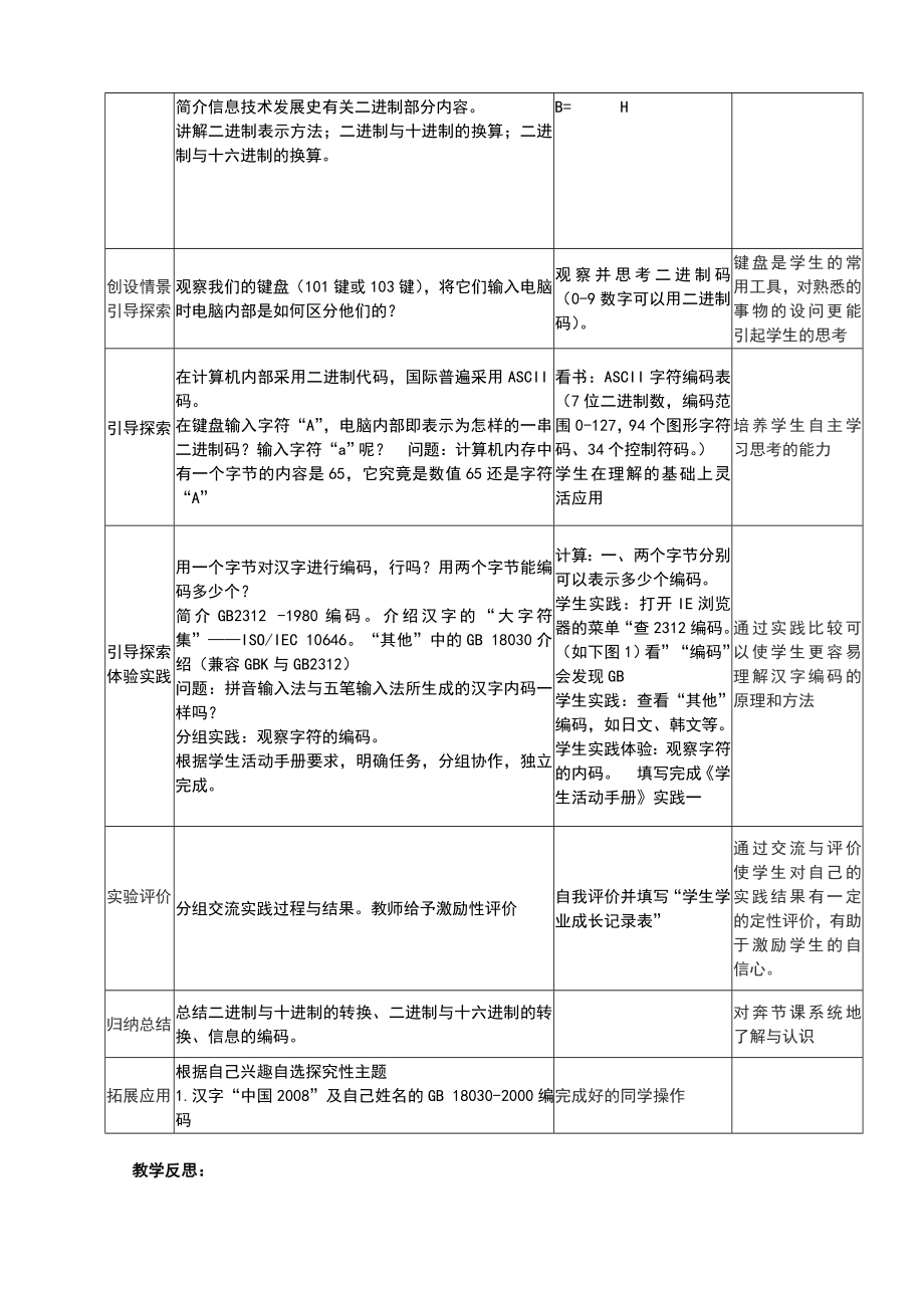 浙教版高中信息技术教案(4).doc