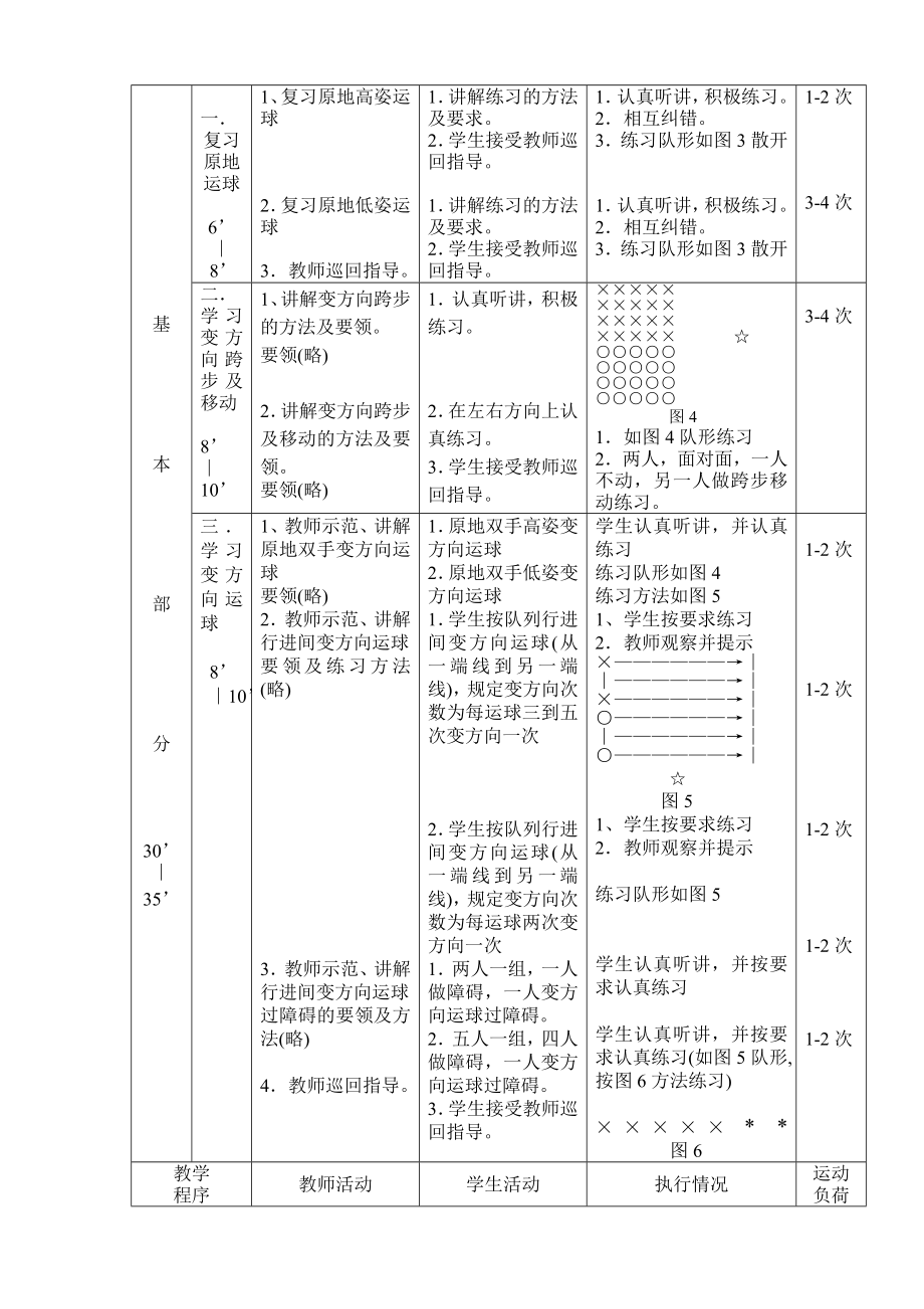 篮球体前变向换手运球教学设计.doc