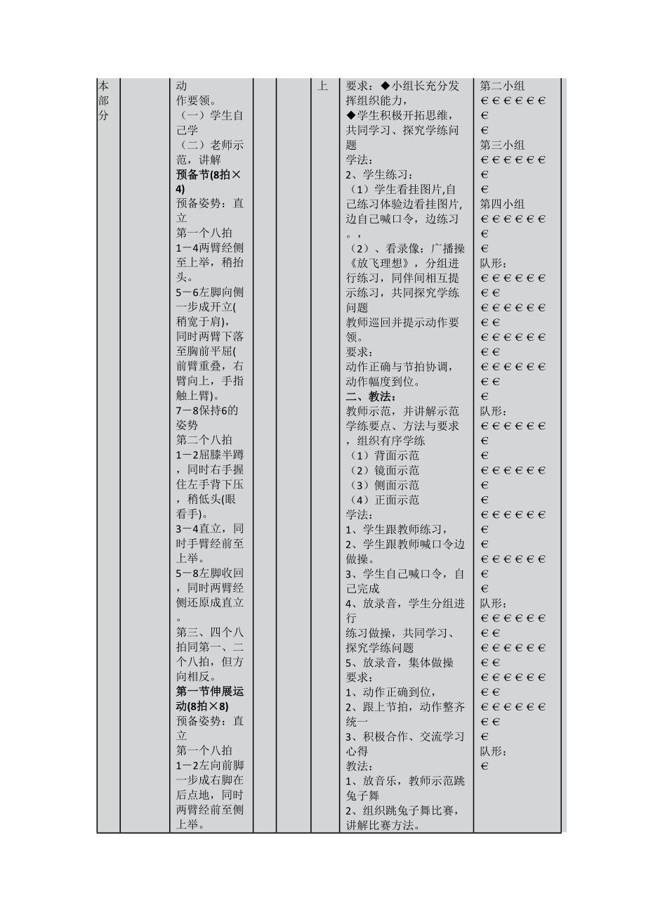 第三套高中广播体操放飞理想全套教案.doc