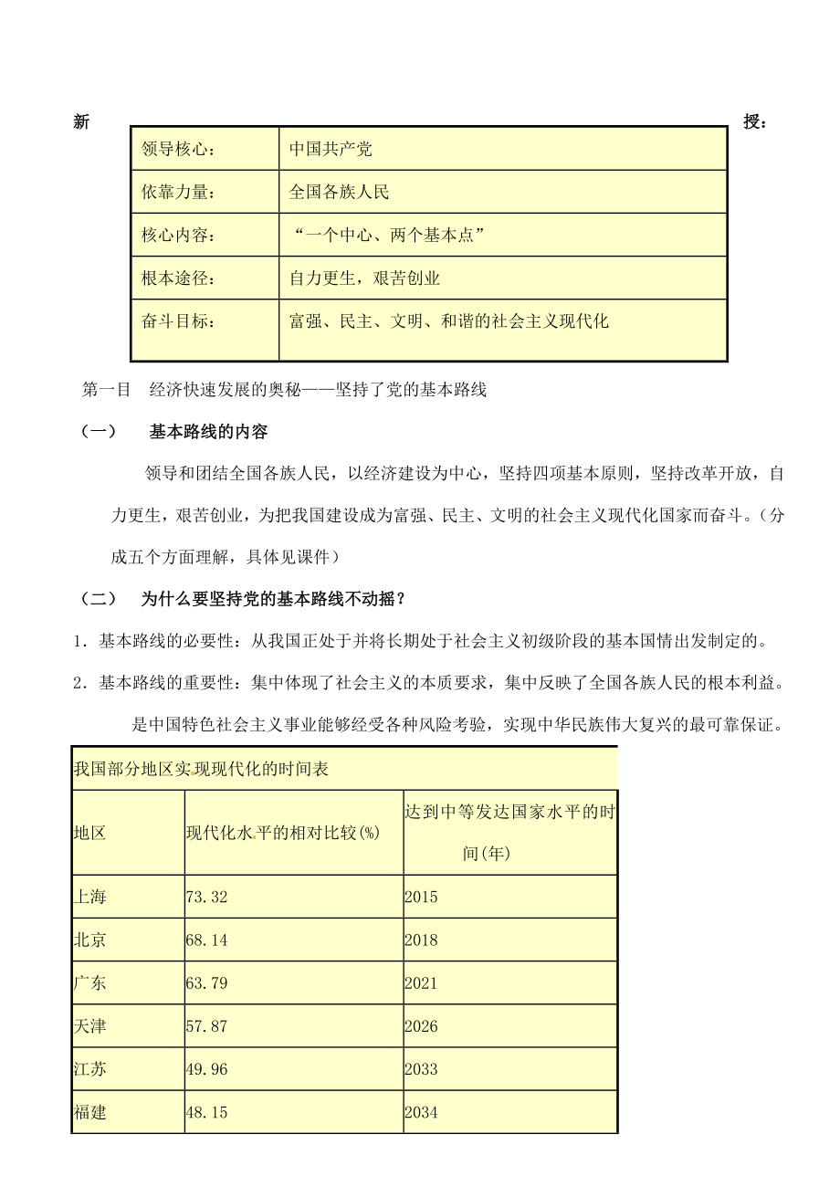 江苏省东台市唐洋镇中学九年级政治全册《第三单元崇尚法律第8课拥护党的领导》教案3苏教版.doc