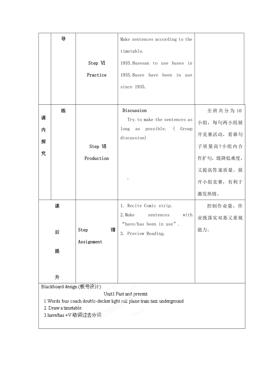 江苏省海安县大公初级中学八年级英语下册《8BUnit1Pastandpresent》Period1Comicstripwelcometotheunit教案牛津版.doc