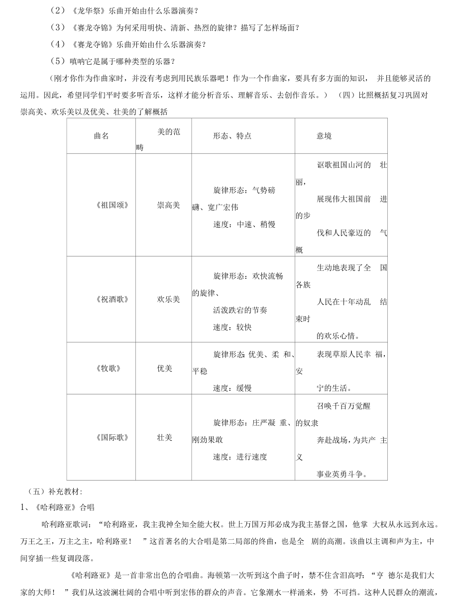 湘版高一音乐鉴赏教案全册(3).doc