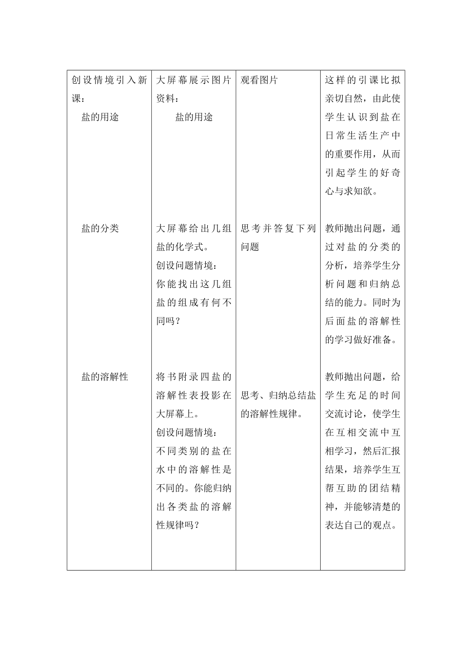 沪教版化学九年级下册7.3《几种重要的盐》第一课时参考教案1.doc