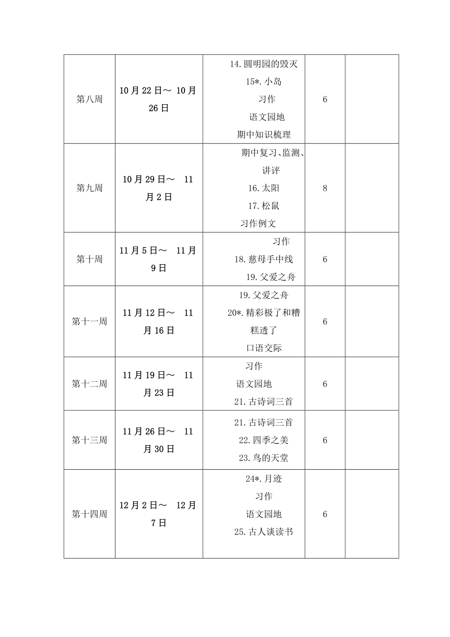 统编版五年级语文上册教学计划.doc