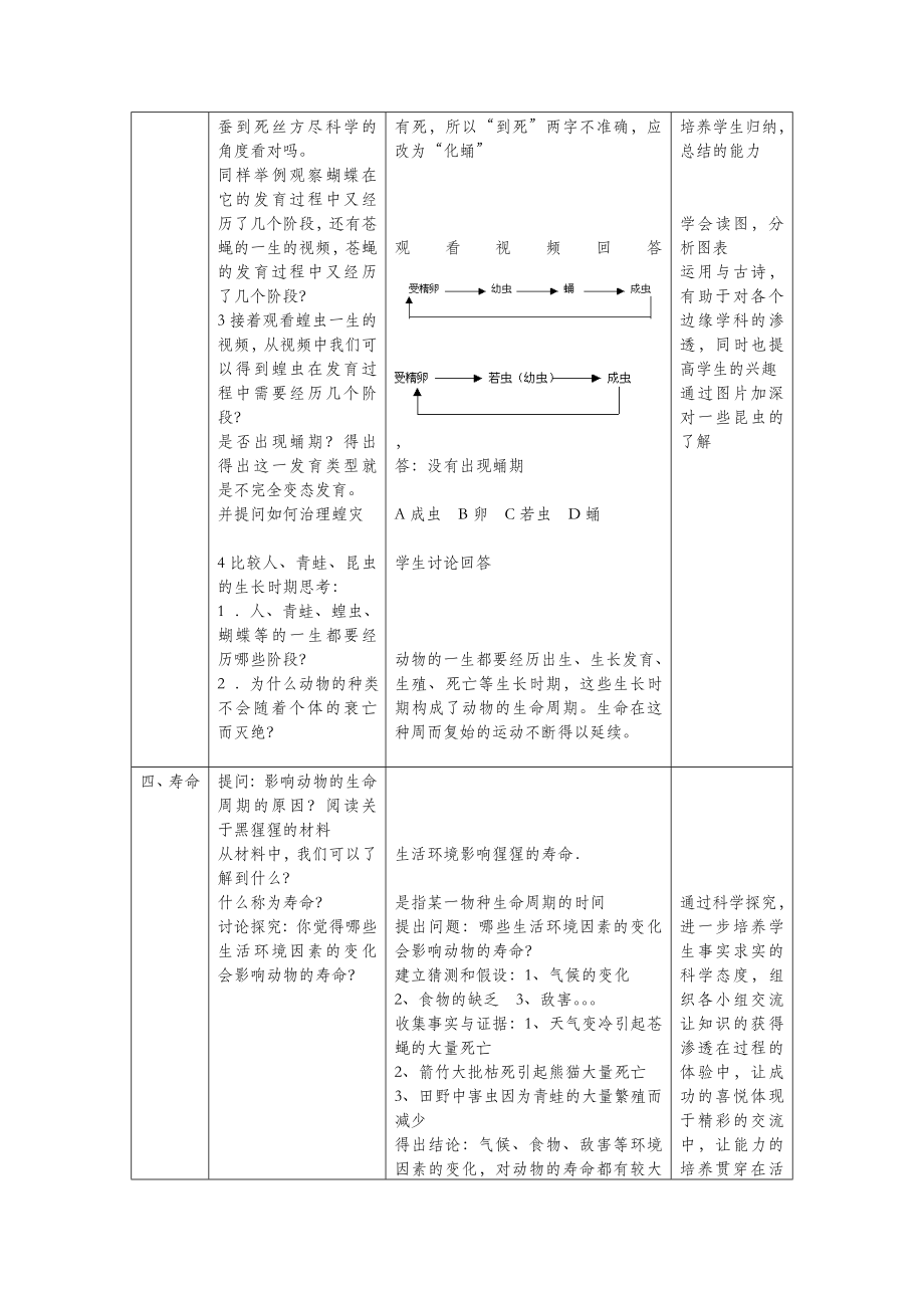 第1章第3节动物的生长时期教案.doc