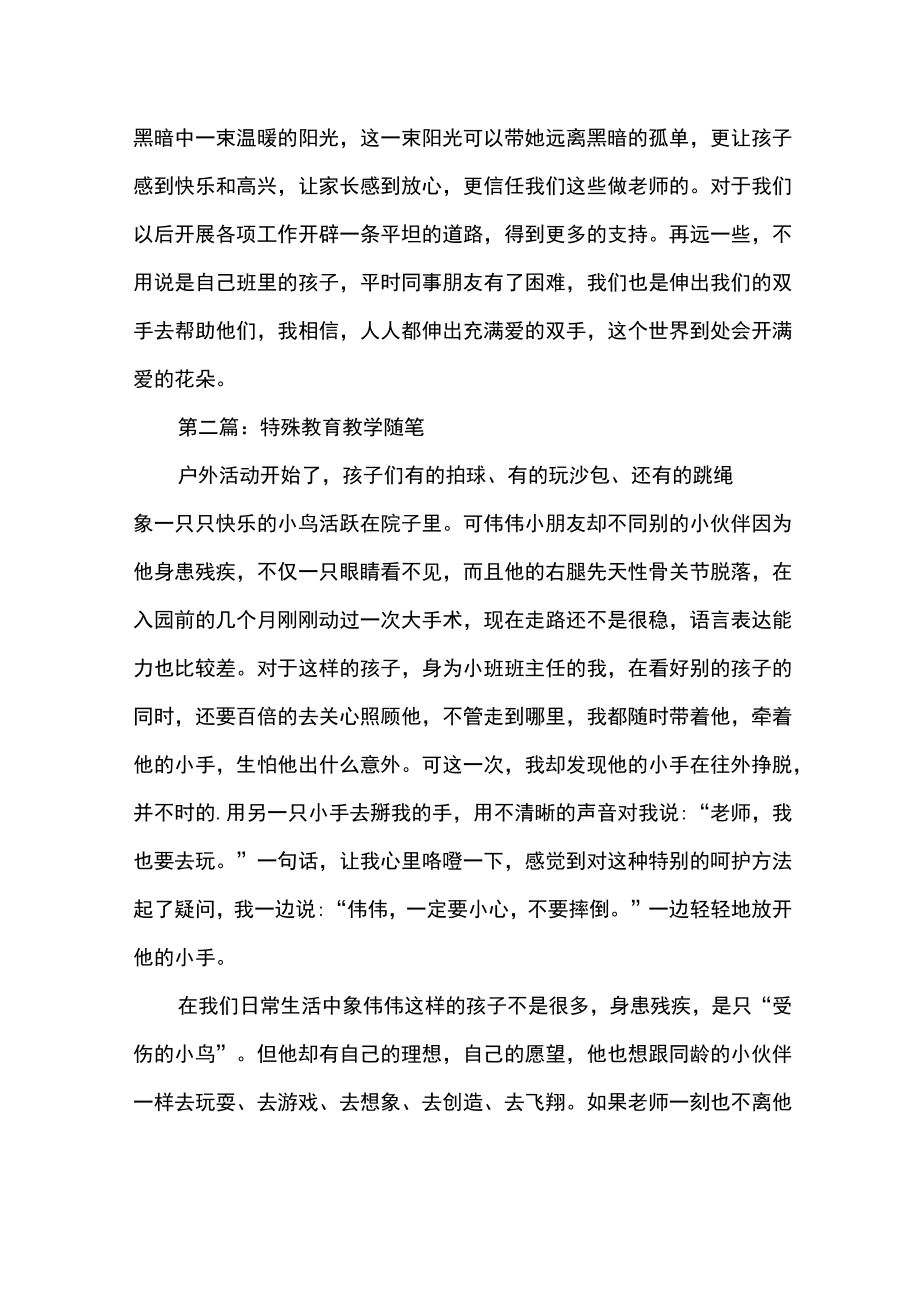 特殊教育教学随笔.doc