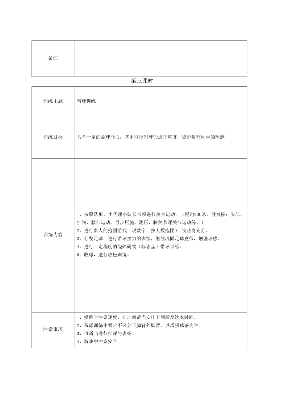 足球训练教案(5).doc