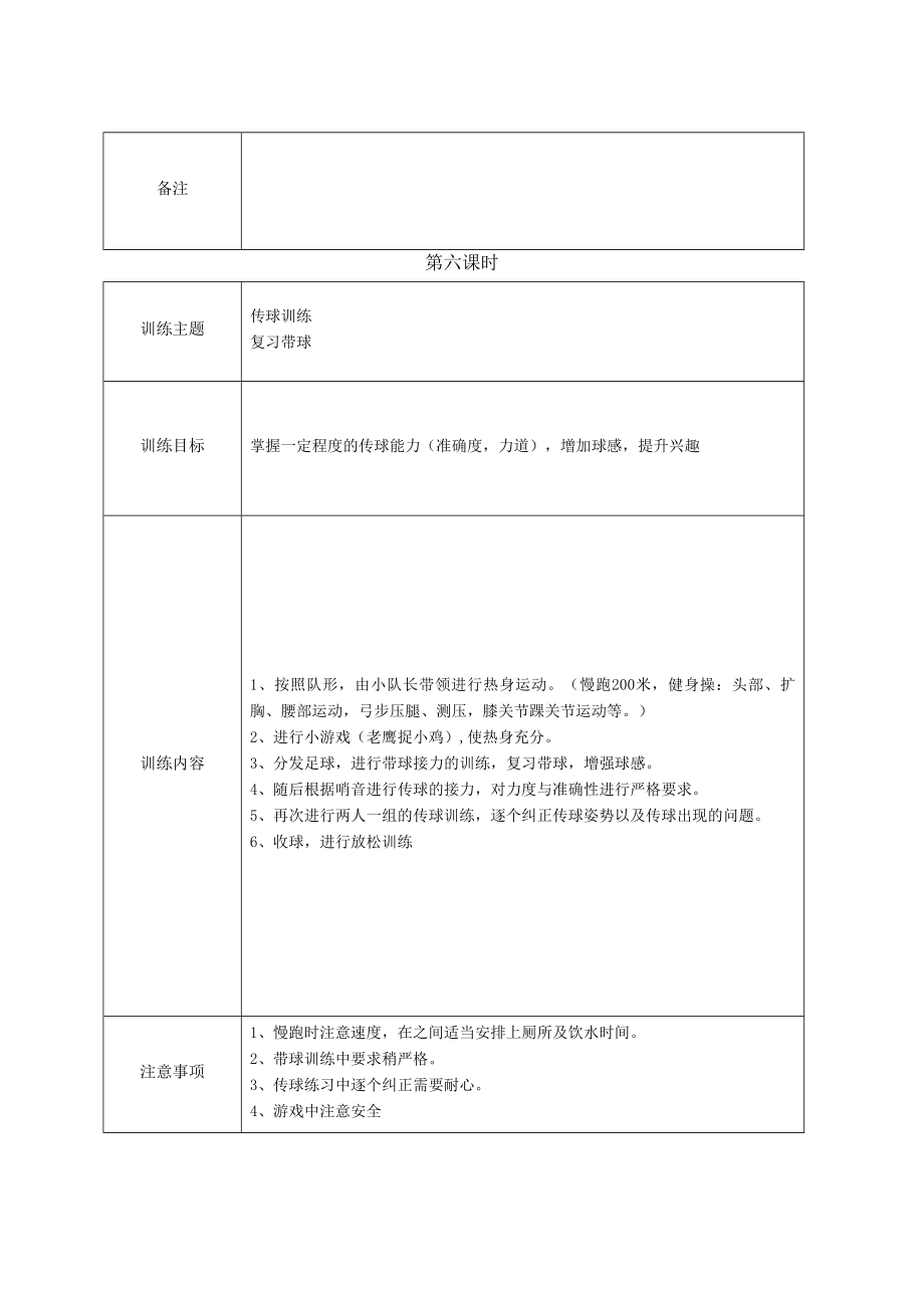 足球训练教案(5).doc