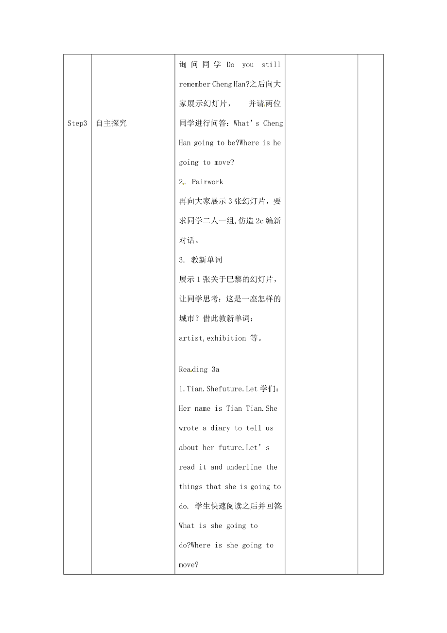 辽宁省凌海市石山初级中学八年级英语上册Unit10Iamgoingtobeabasketballplayer（第2课时）教案人教新目标版.doc