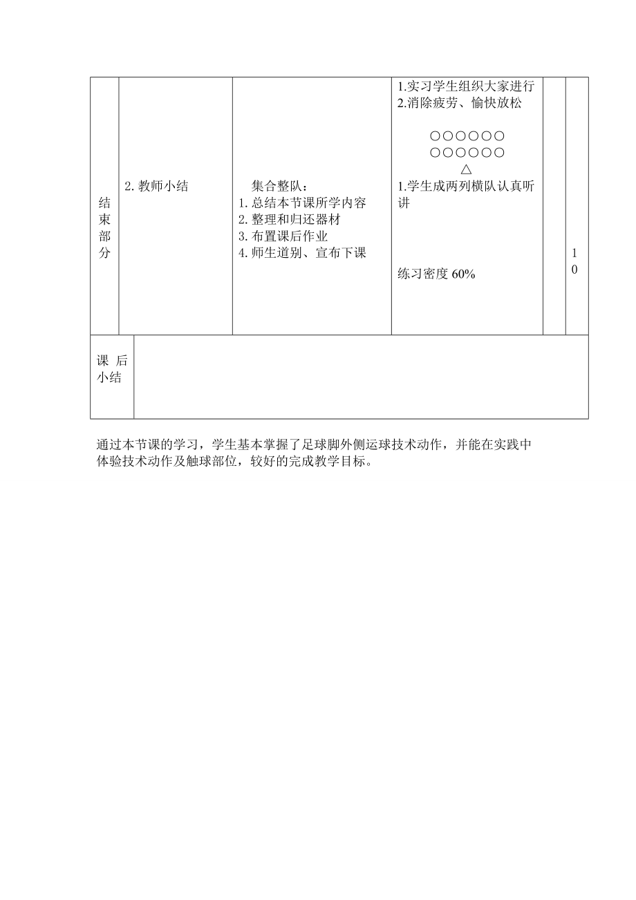 足球脚外侧运球教案(3).doc