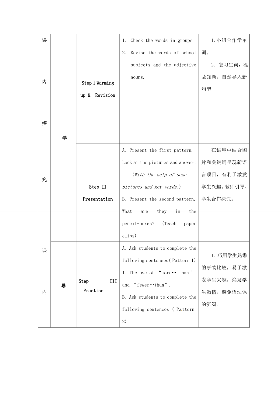 江苏省海安县大公初级中学八年级英语上册《8AUnit2Schoollife》Period4Grammar（1）教案牛津版.doc