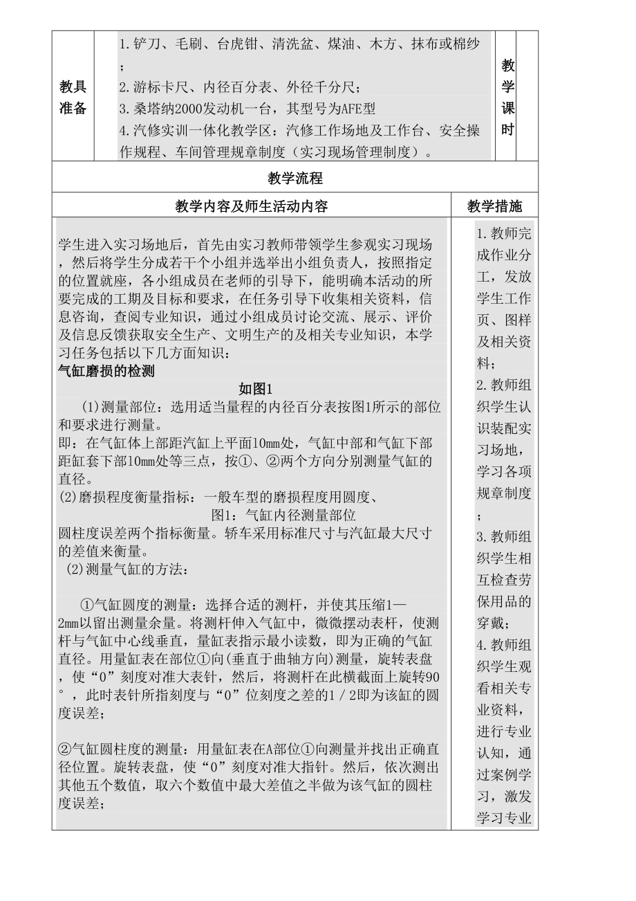 气缸磨损检测教案图文稿.doc