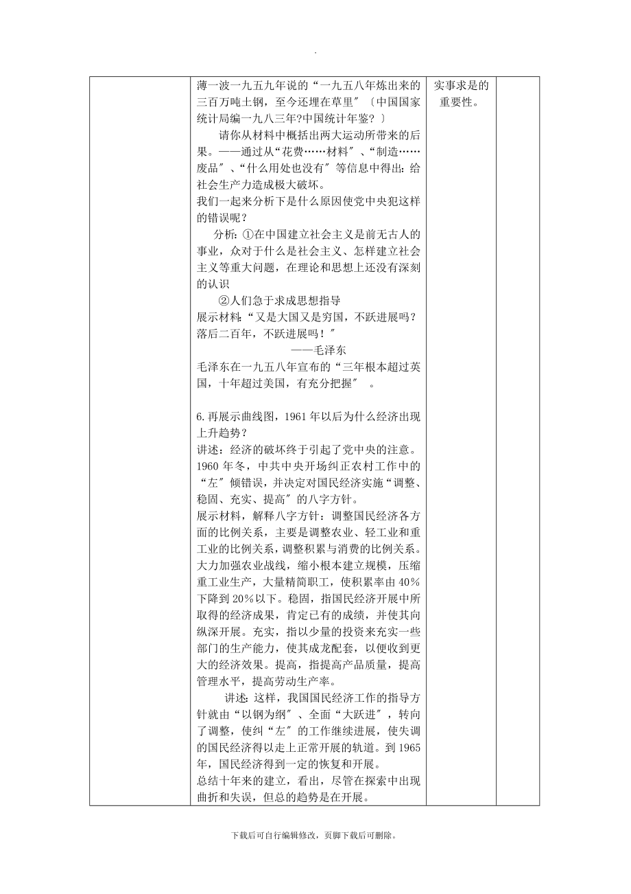 高中历史专题三中国社会主义建设道路的探索3.1社会主义建设在探索中曲折发展教案人民版必修2.doc