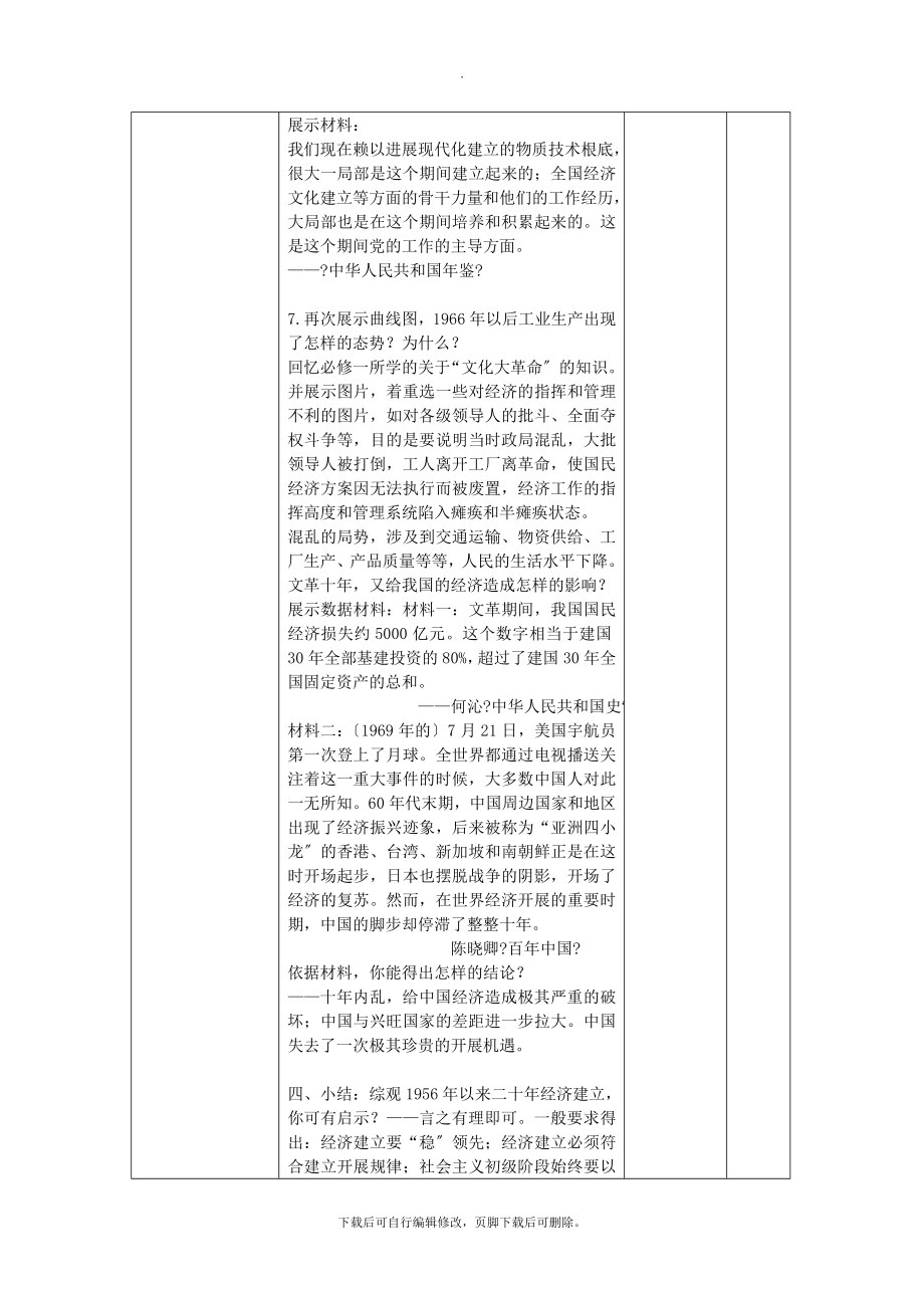 高中历史专题三中国社会主义建设道路的探索3.1社会主义建设在探索中曲折发展教案人民版必修2.doc