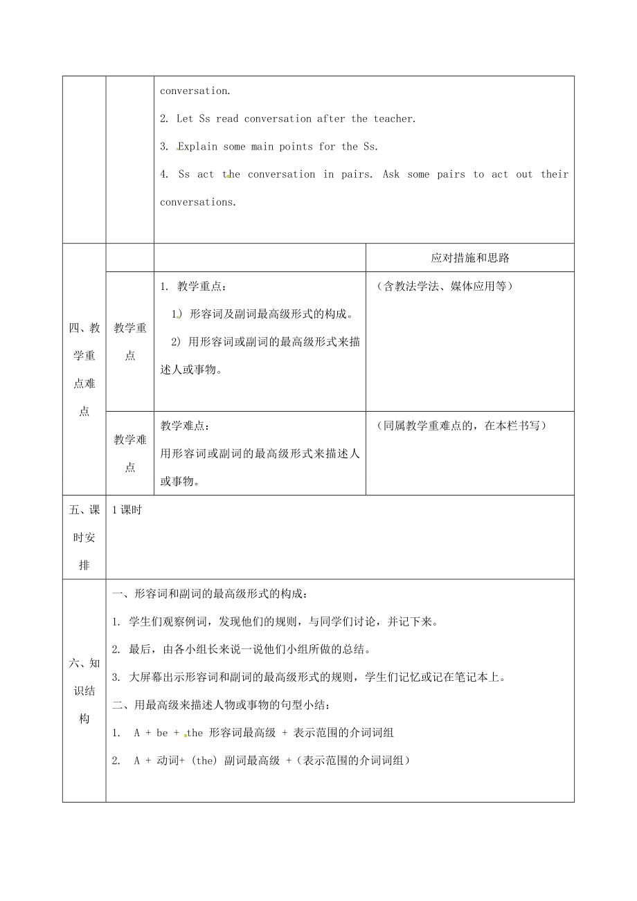 陕西省石泉县八年级英语上册Unit4What’sthebestmovietheaterperiod2教案（新版）人教新目标版（新版）人教新目标版初中八年级上册英语教案.doc