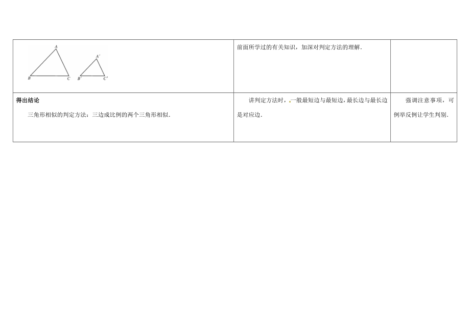 江苏省徐州市铜山县九年级数学下册6.4探索三角形相似的条件（4）教案（新版）苏科版（新版）苏科版初中九年级下册数学教案.doc