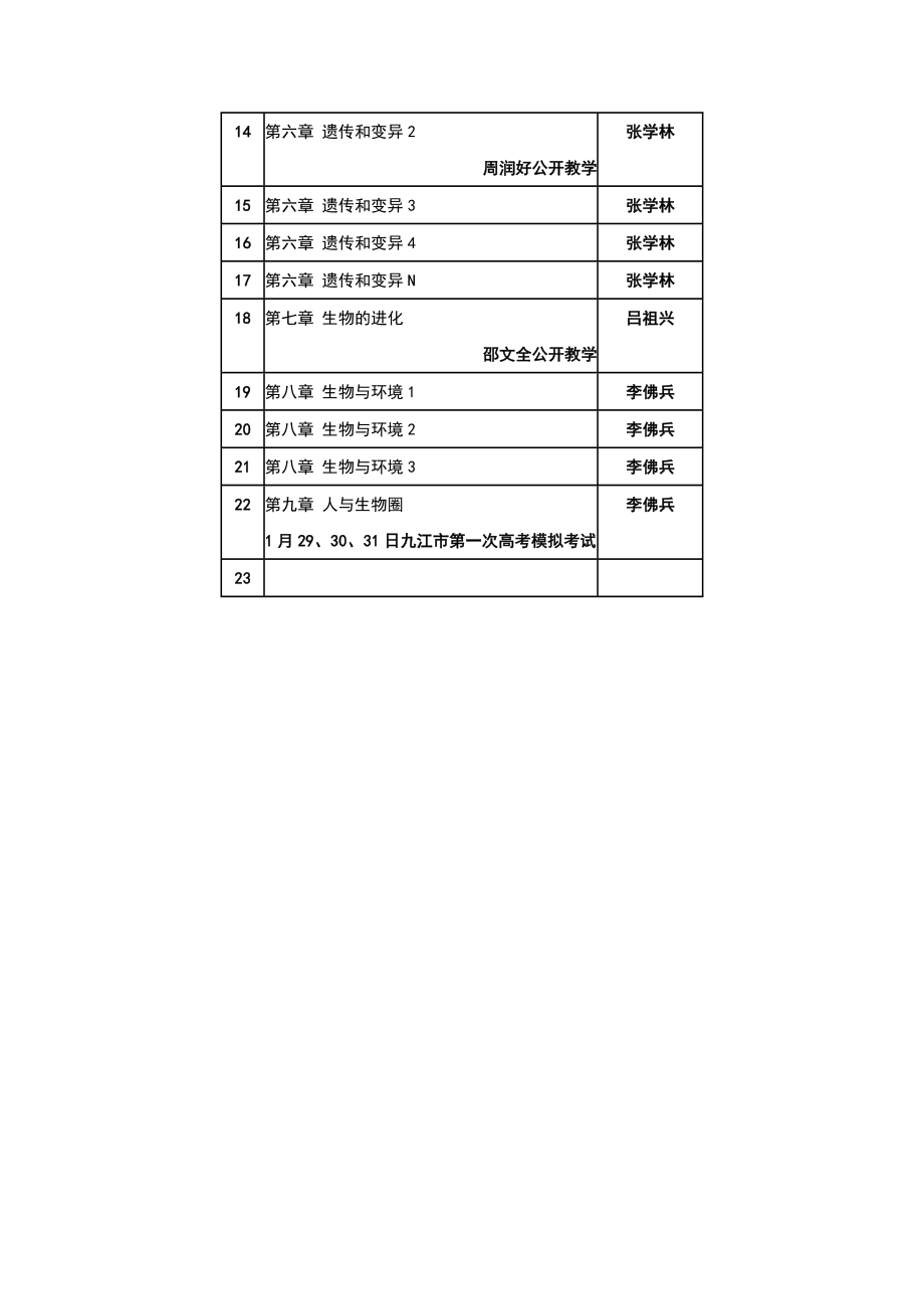 高三生物上学期教学计划.doc