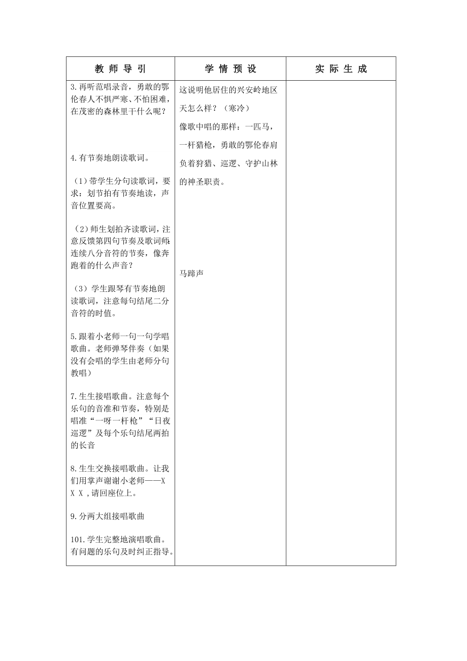 湘艺版小学一年级音乐下册教案全册.doc