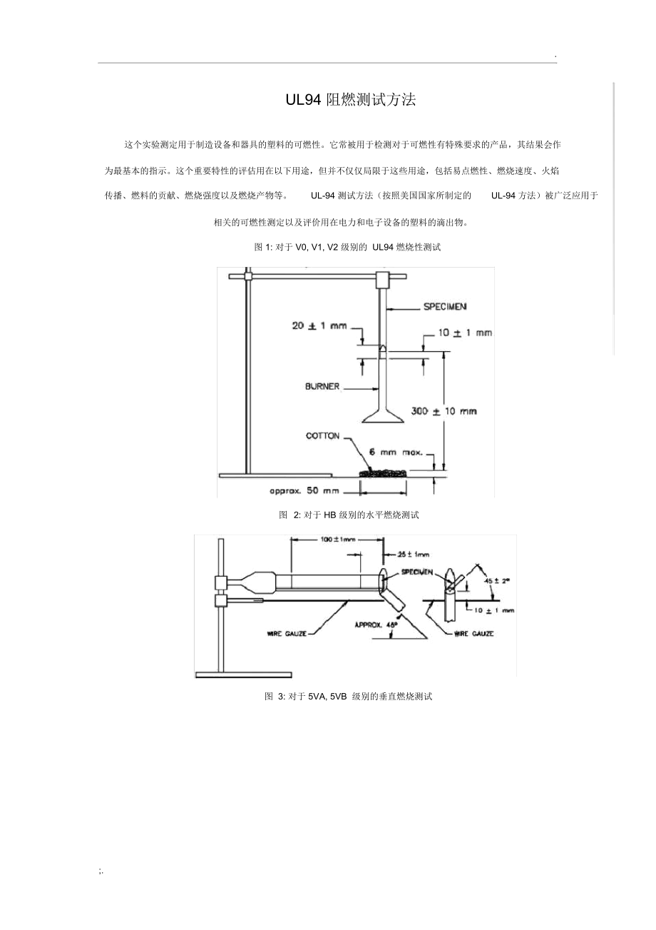 UL94阻燃测试方法.doc