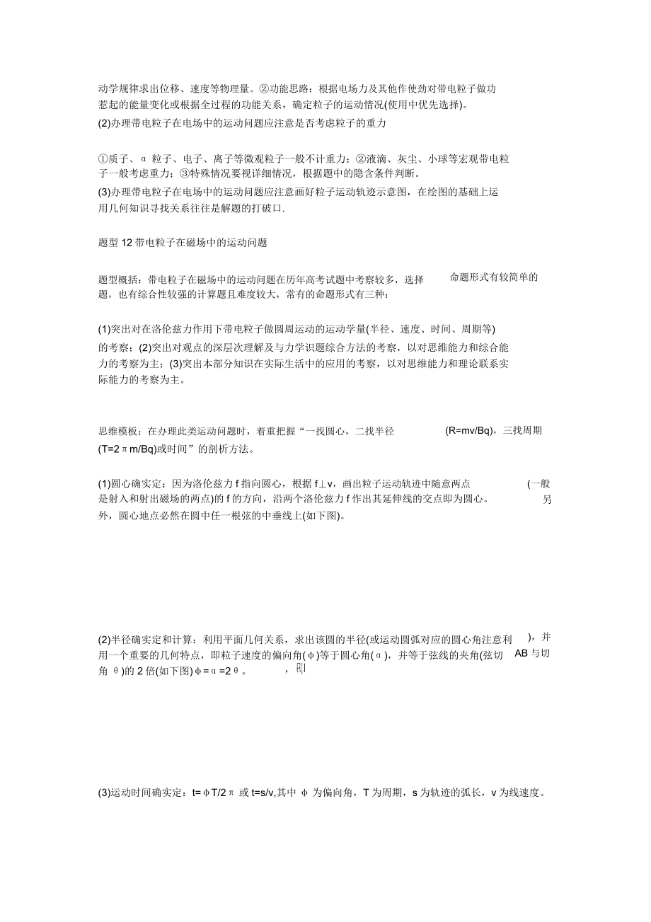 高中物理常考题型与解题方法全汇总.doc