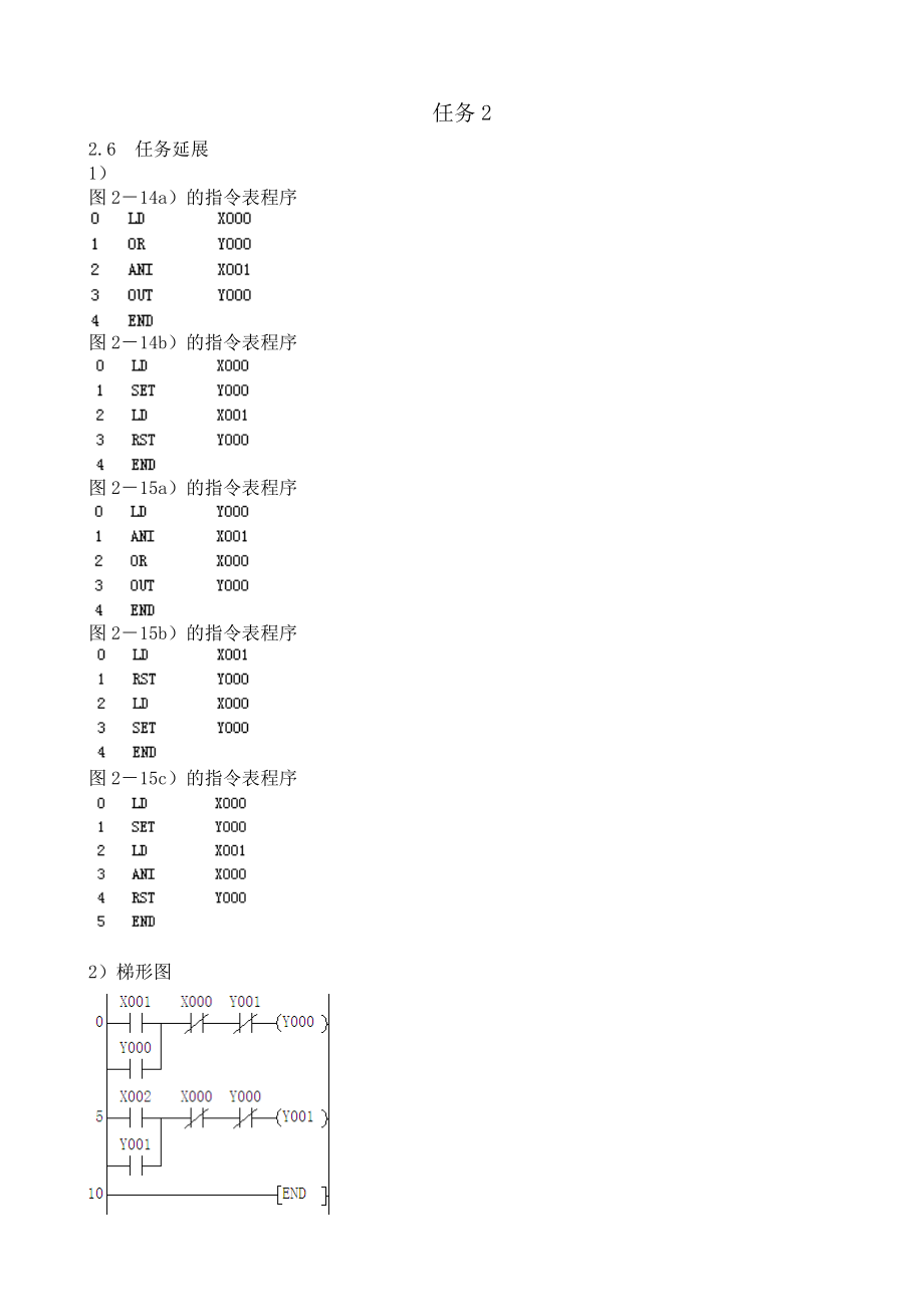 《电气控制与PLC技术项目教程》部分习题参考答案.doc