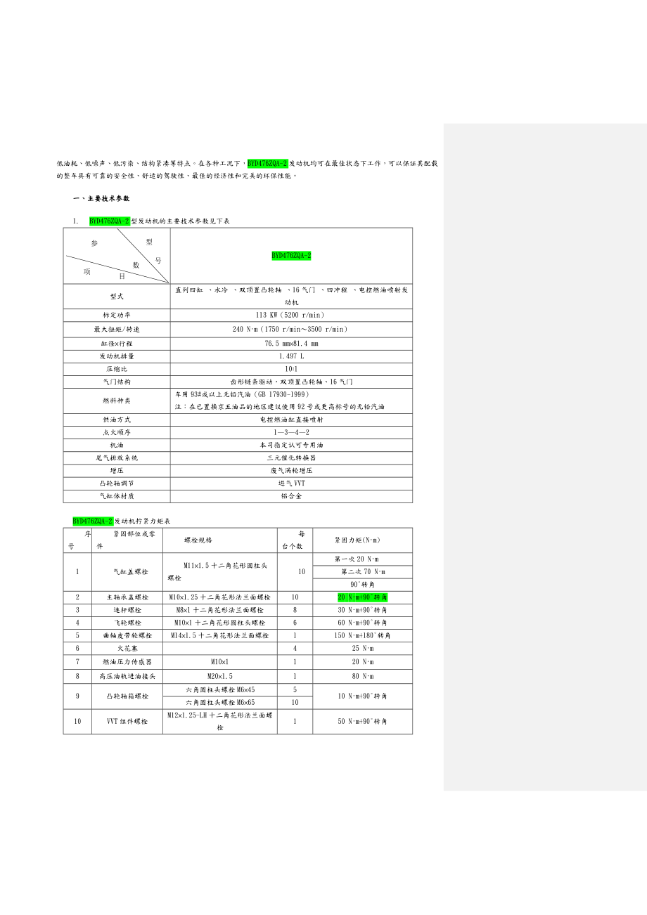 byd476zqa_2发动机15款维修手册范本.doc